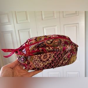 Vera Bradley Very Berry Paisley Travel Cosmetic Bag